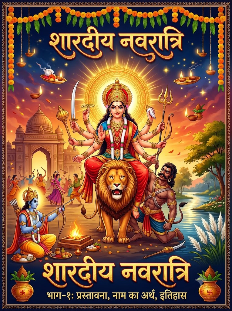 शारदीय नवरात्रि भाग 1: प्रस्तावना, नाम का अर्थ, इतिहास और शारदीय नवरात्रि